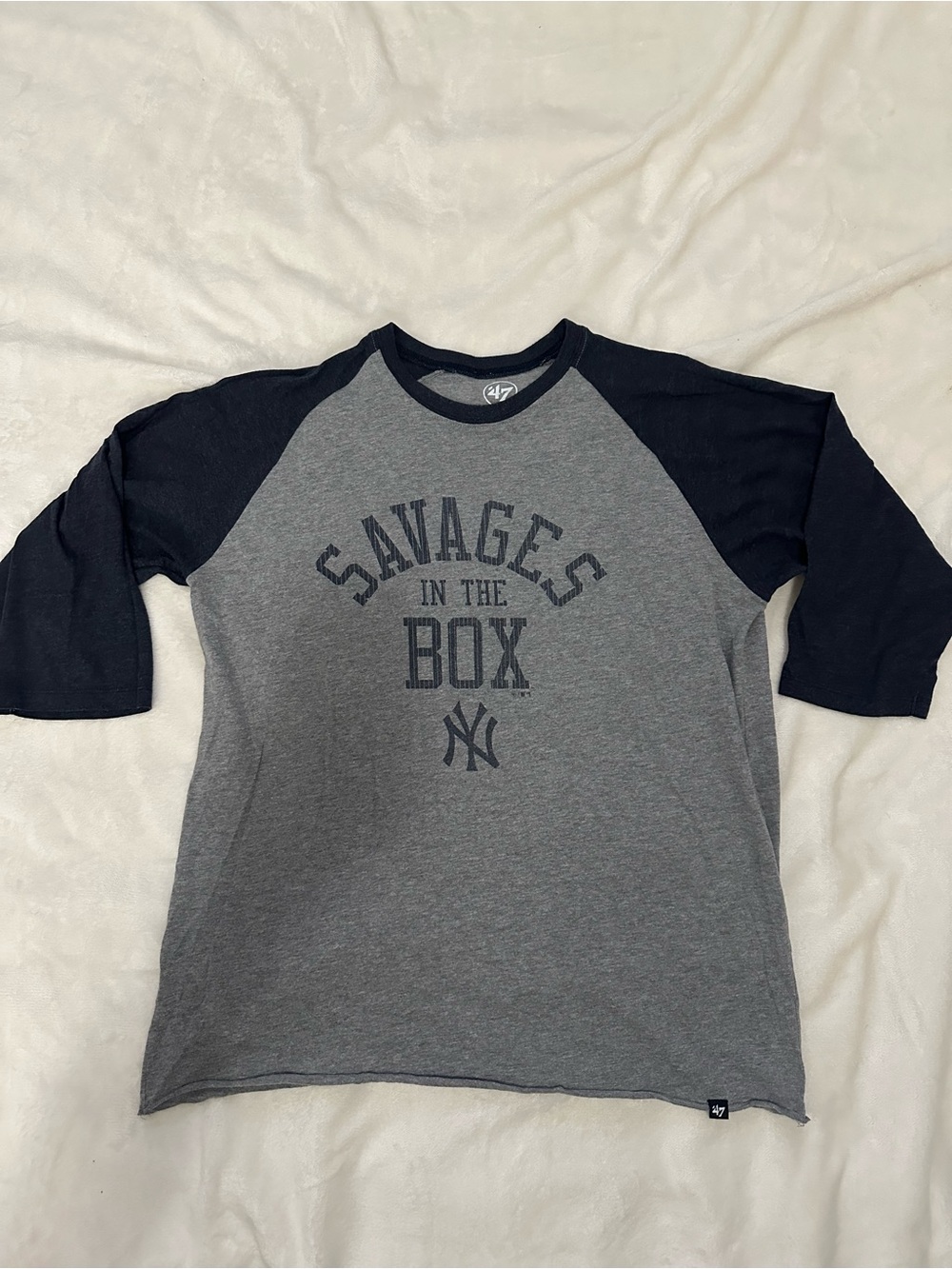 47’ Brand Yankees 'Savages in the Box' Raglan Tee